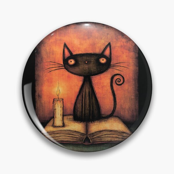 Item preview, A black cat with a book. designed and sold by MagelliShop.