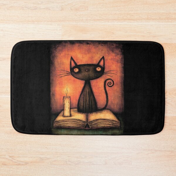 Item preview, A black cat with a book. designed and sold by MagelliShop.