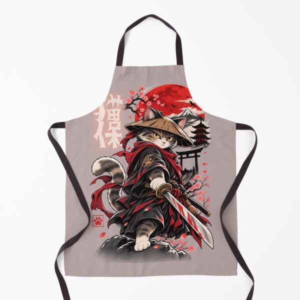 Item preview, Anime Cat Samurai Japanese Ronin Warrior designed and sold by WelLarsDigitals.