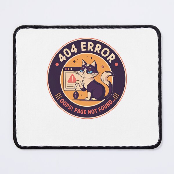 Item preview, 404 Error Oops! Page Not Found Programmer Developer Tech Cat designed and sold by HumansStuck12.