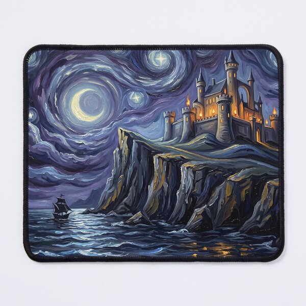 Item preview, Florin Starry Night Fantasy Landscape designed and sold by Bad-Decisions-Designs.