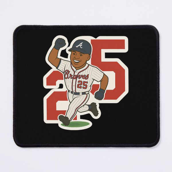 Item preview, Smiling Baseball Player Number 25 Home Run Celebration designed and sold by RaineeMcDaniel.