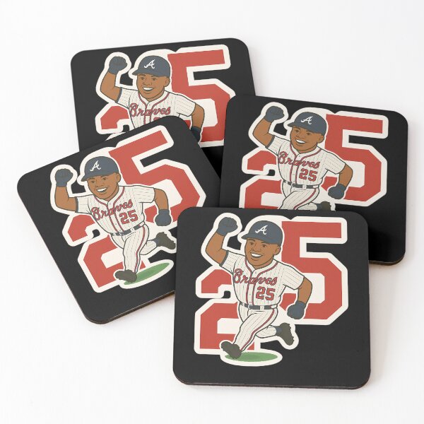 Item preview, Smiling Baseball Player Number 25 Home Run Celebration designed and sold by RaineeMcDaniel.