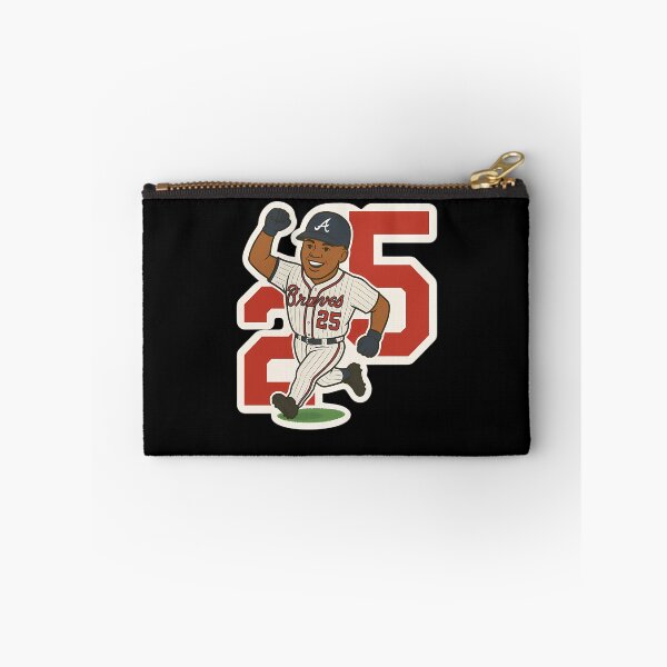 Item preview, Smiling Baseball Player Number 25 Home Run Celebration designed and sold by RaineeMcDaniel.