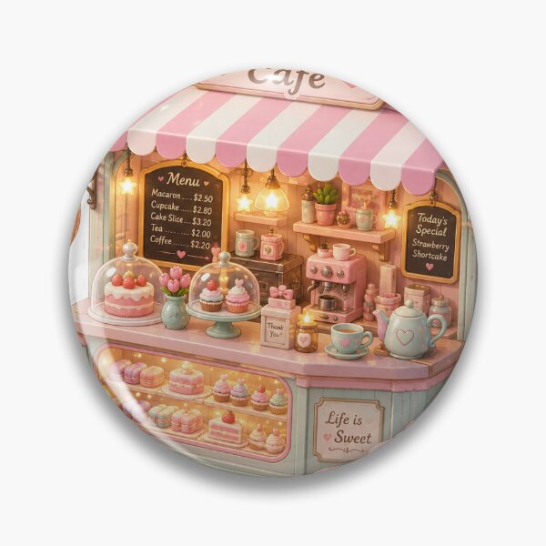 Item preview, Sweet Little Café Sticker designed and sold by blossomfun.