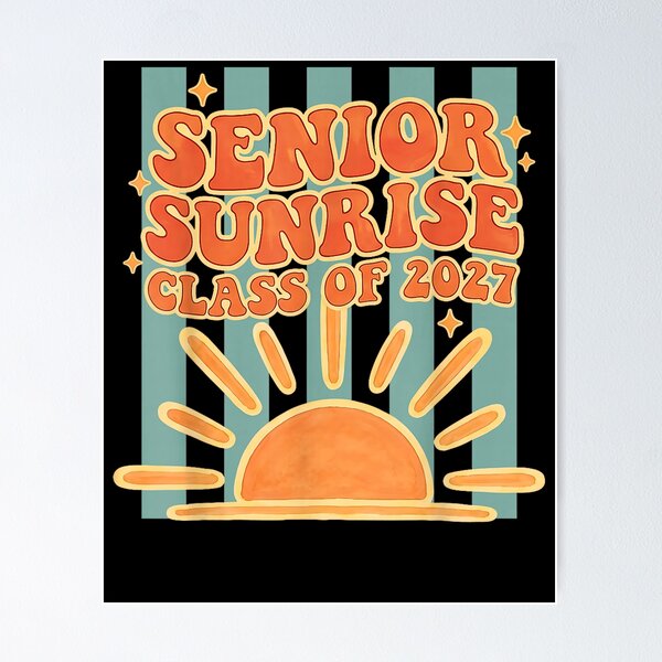Item preview, Senior Sunrise Class of 2027 Graduation 2027 Vintage designed and sold by Glow-Paw-Studio.