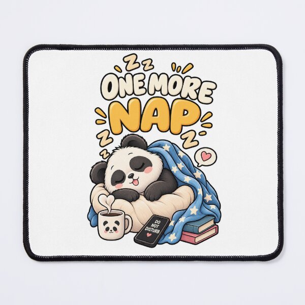 Item preview, One More Nap – Cute Sleepy Panda Cartoon Design designed and sold by Kiinaaa.