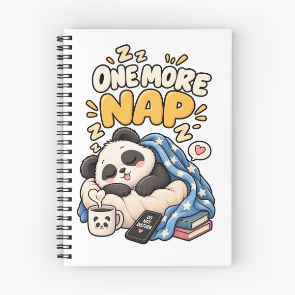 Item preview, One More Nap – Cute Sleepy Panda Cartoon Design designed and sold by Kiinaaa.