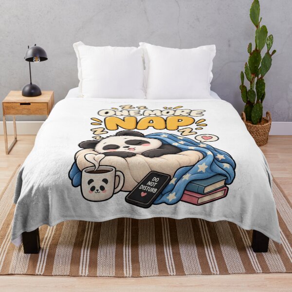 Item preview, One More Nap – Cute Sleepy Panda Cartoon Design designed and sold by Kiinaaa.