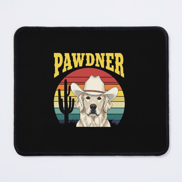 Item preview, Pawdner Golden Retriever Dog Lover Cowboy Western designed and sold by PopStars1993.