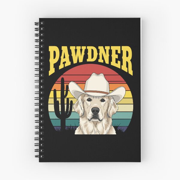 Item preview, Pawdner Golden Retriever Dog Lover Cowboy Western designed and sold by PopStars1993.