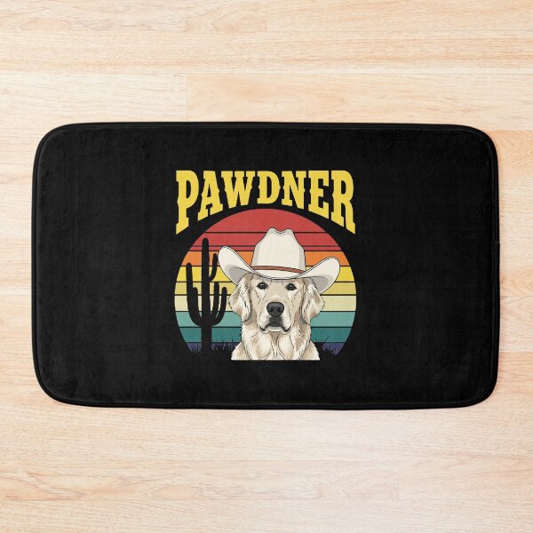 Item preview, Pawdner Golden Retriever Dog Lover Cowboy Western designed and sold by PopStars1993.