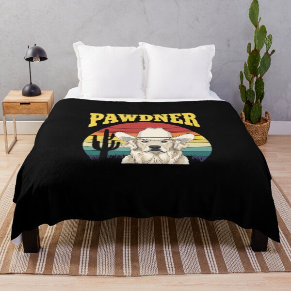 Item preview, Pawdner Golden Retriever Dog Lover Cowboy Western designed and sold by PopStars1993.