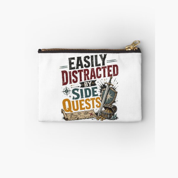 Item preview, Easily Distracted By Side Quests Gamer Role Playing Game RPG Player designed and sold by RetroMini2026.