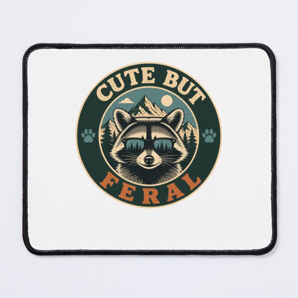 Item preview, Cute But Feral Raccoon Wild Animal Nature Outdoor designed and sold by HumansStuck12.