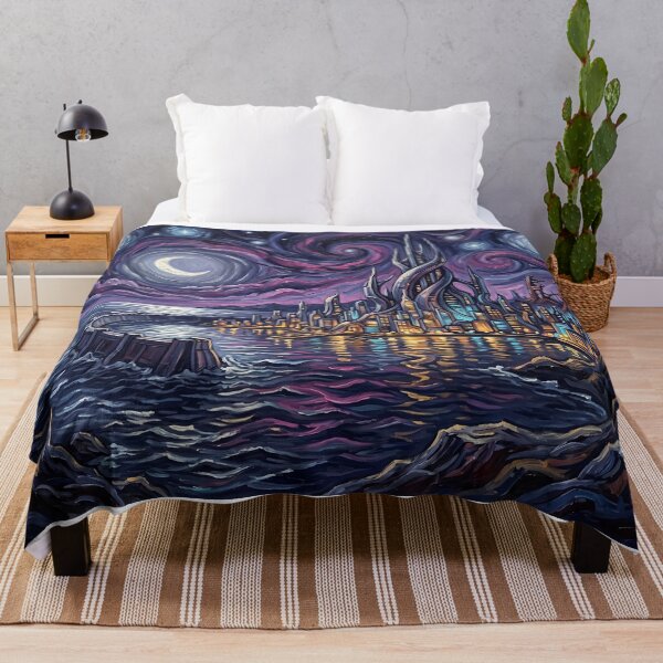 Item preview, Genosha Starry Night Sci Fi Landscape designed and sold by Bad-Decisions-Designs.