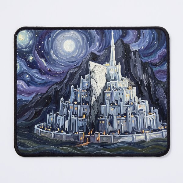 Item preview, Gondor Starry Night Fantasy Landscape designed and sold by Bad-Decisions-Designs.