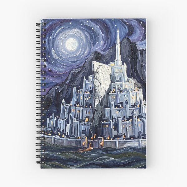 Item preview, Gondor Starry Night Fantasy Landscape designed and sold by Bad-Decisions-Designs.