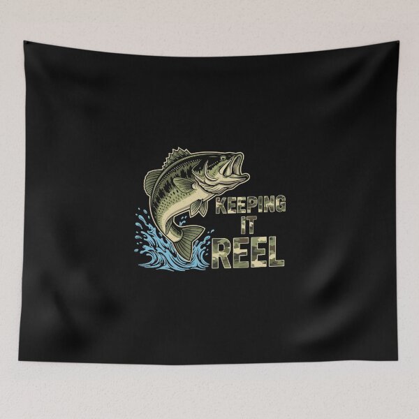 Item preview, Keeping It Reel Bass Fishing Angler Fisherman Outdoorsman designed and sold by PopStars1993.