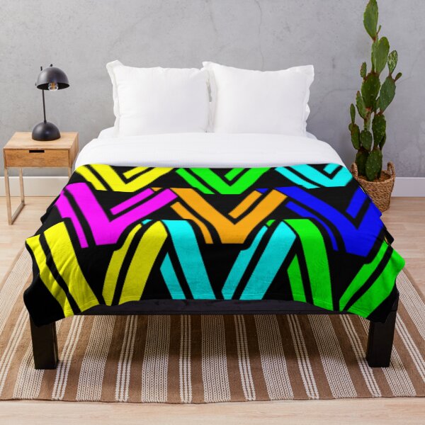 Item preview, Vibrant Rainbow Layered W Pattern - Colorful Abstract Typography Art designed and sold by Nexus Space.
