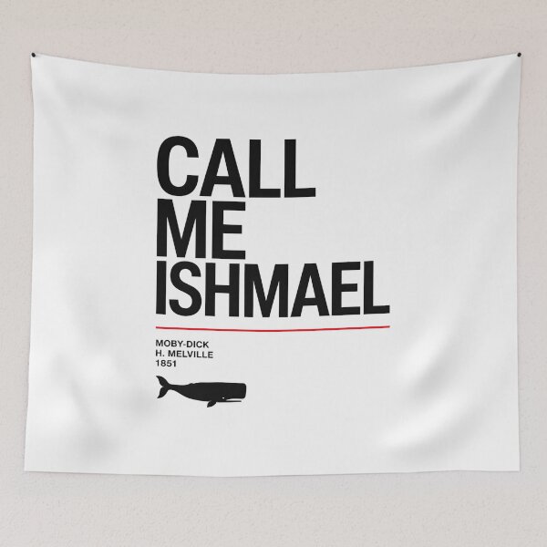 Item preview, Moby Dick Call Me Ishmael - Minimal Black Typography designed and sold by Fenay Designs.