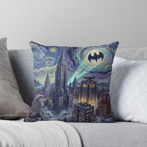 Item preview, Gotham City Starry Night Comic Landscape designed and sold by Bad-Decisions-Designs.