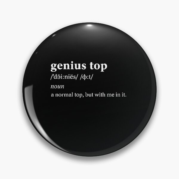 Item preview, Genius Top Gay Pride Relationship Humor Definition designed and sold by PopStars1993.