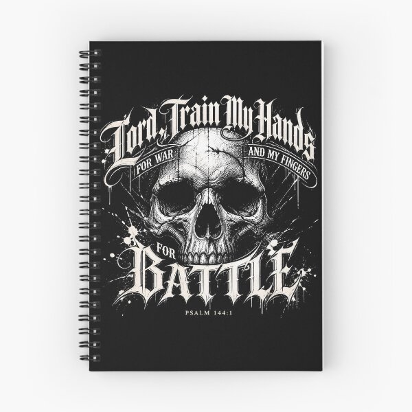 Item preview, Lord Train My Hands For War Skull Tee designed and sold by PureGritFaith.
