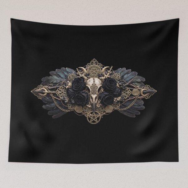 Item preview, Witch Wiccan Halloween Bird Skull designed and sold by NBazilenco.