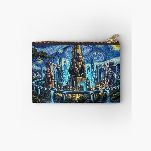 Item preview, Gorilla City Starry Night Comic Landscape designed and sold by Bad-Decisions-Designs.