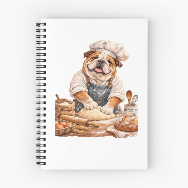 Item preview, English Bulldog Baker Cute Chef designed and sold by JMDG Studio.