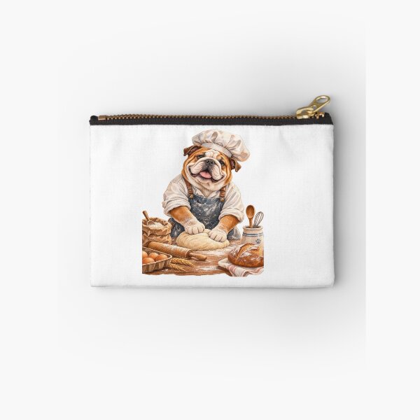 Item preview, English Bulldog Baker Cute Chef designed and sold by JMDG Studio.