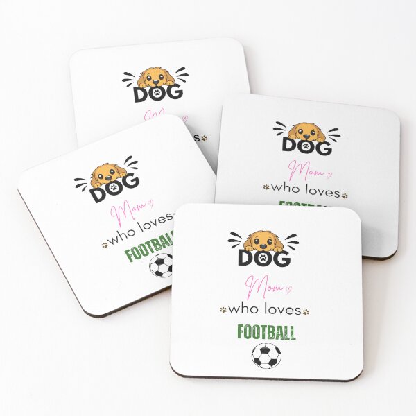 Item preview, Dog Mom Who Loves Football designed and sold by PawFitt.