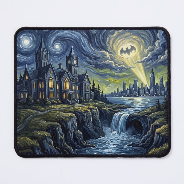 Item preview, Wayne Manor Starry Night Comic Landscape designed and sold by Bad-Decisions-Designs.