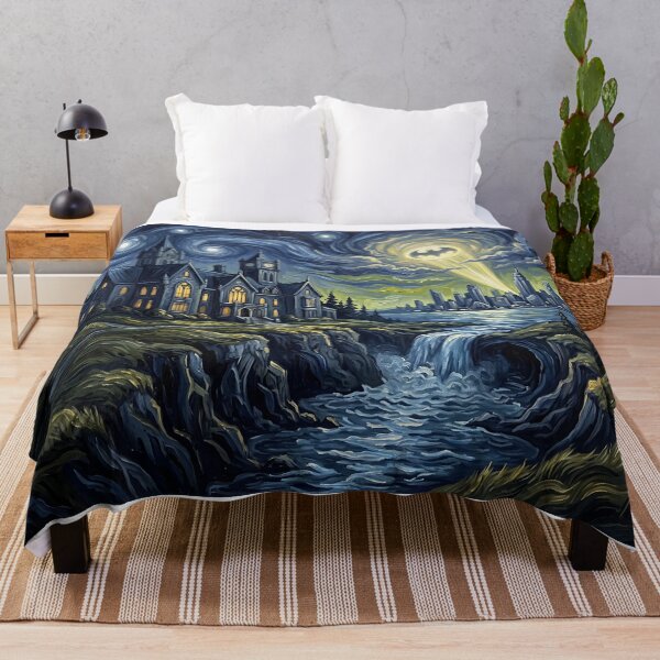 Item preview, Wayne Manor Starry Night Comic Landscape designed and sold by Bad-Decisions-Designs.