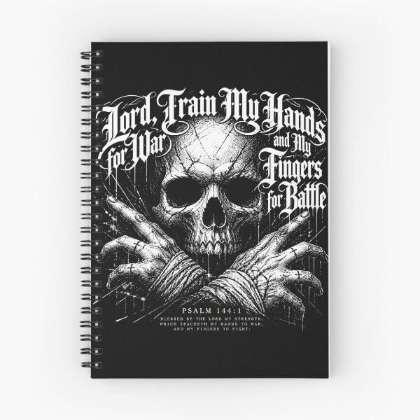 Item preview, Lord Train My Hands For War and My Fingers For Battle Skull Tee designed and sold by PureGritFaith.