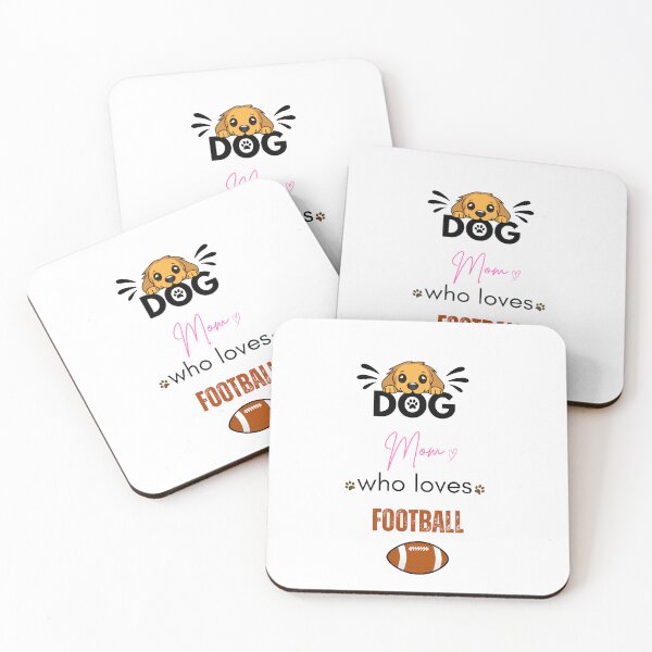 Item preview, Dog Mom Who Loves Football designed and sold by PawFitt.