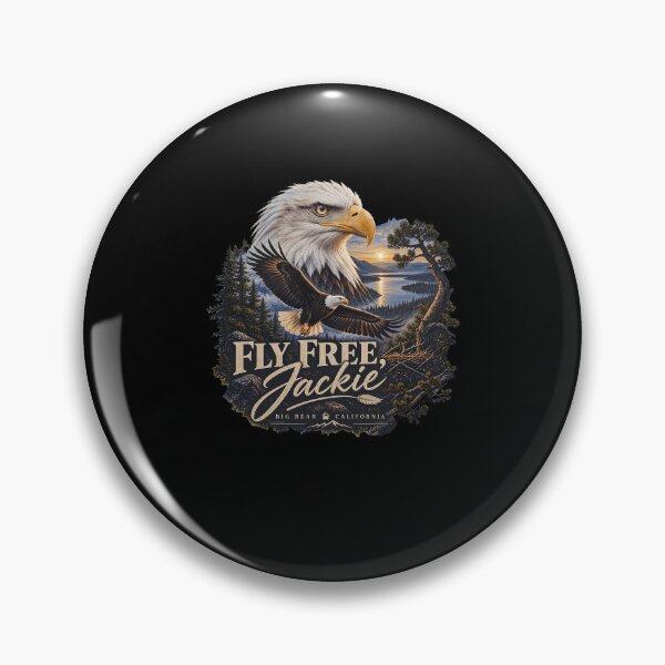 Item preview, Fly Free Jackie And Shadow Bald Eagle Memorial designed and sold by Glow-Paw-Studio.
