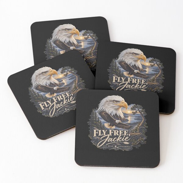 Item preview, Fly Free Jackie And Shadow Bald Eagle Memorial designed and sold by Glow-Paw-Studio.
