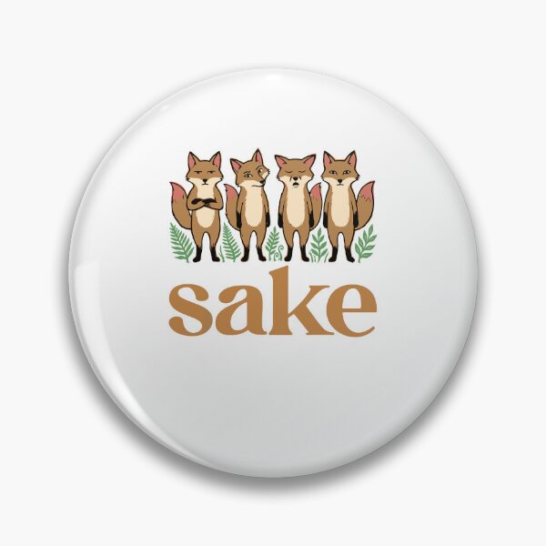 Item preview, Sake Foxes Japanese Alcohol Cute Fox Lover designed and sold by ViniBall.