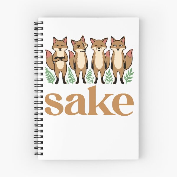 Item preview, Sake Foxes Japanese Alcohol Cute Fox Lover designed and sold by ViniBall.
