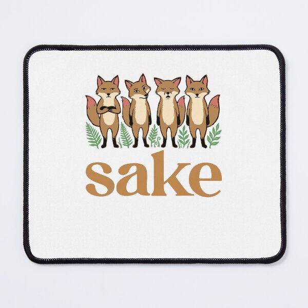 Item preview, Sake Foxes Japanese Alcohol Cute Fox Lover designed and sold by ViniBall.