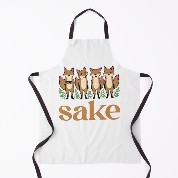 Item preview, Sake Foxes Japanese Alcohol Cute Fox Lover designed and sold by ViniBall.