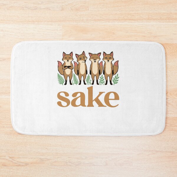 Item preview, Sake Foxes Japanese Alcohol Cute Fox Lover designed and sold by ViniBall.