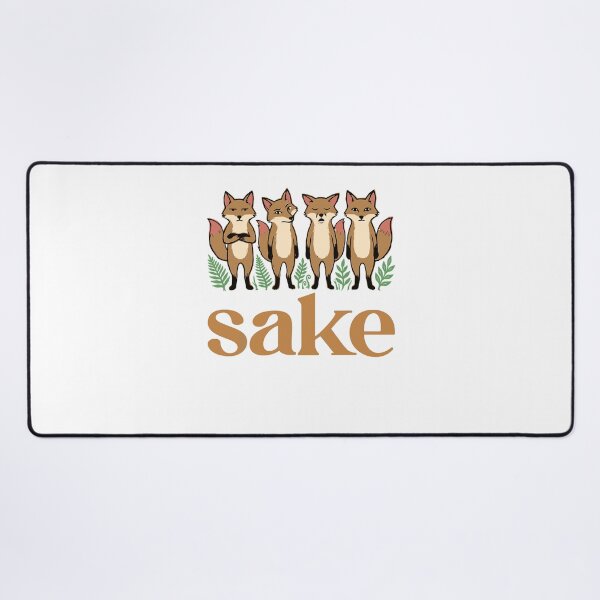 Item preview, Sake Foxes Japanese Alcohol Cute Fox Lover designed and sold by ViniBall.