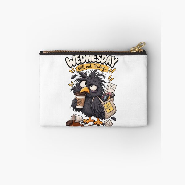 Item preview, Wednesday... Still Not Friday – Funny Tired Crow Cartoon Design designed and sold by Kiinaaa.