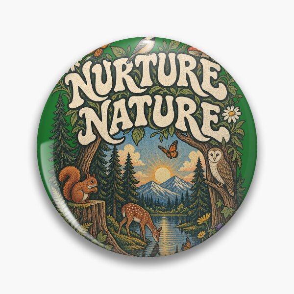 Item preview, Nurture Nature – Vintage Woodland Cottagecore designed and sold by Moonroot Studio.