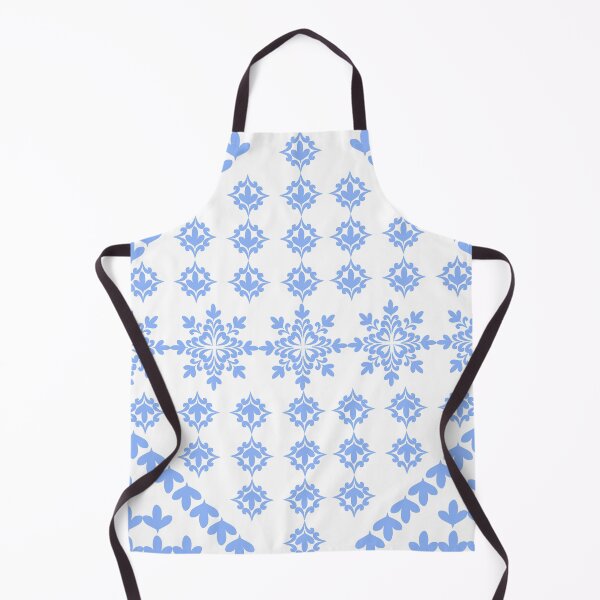 Item preview, Baby Blue Ornamental Floral Tile Pattern with Geometric Diamond Composition designed and sold by Ei-Ei.