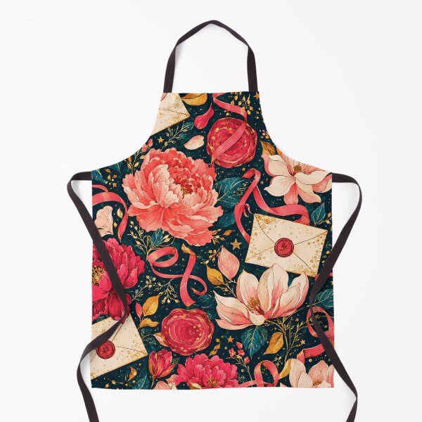 Item preview, Vintage Love Letter Floral Ribbon Seamless Pattern designed and sold by Suha Design Studio.
