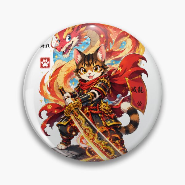 Item preview, Cute Anime Cat Dragon Slayer designed and sold by WelLarsDigitals.